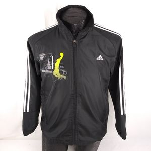 Adidas Sports Athletic Jacket XL Three Strips
